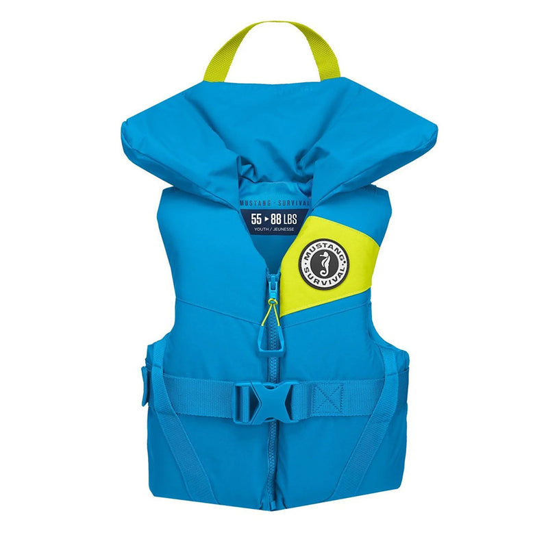 Load image into Gallery viewer, Mustang Lil Legends Youth Foam Vest - Azure (Blue) [MV356002-268-0-216]
