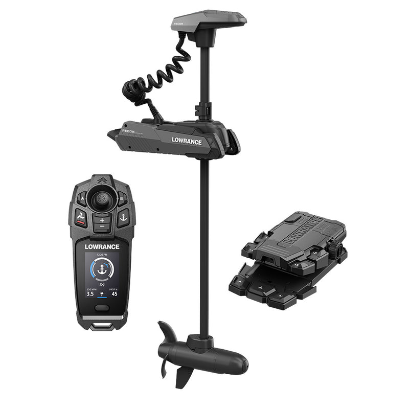 Load image into Gallery viewer, Lowrance Recon FW 54&quot; Trolling Motor - Includes Freesteer Joystick Remote, Wireless Foot Pedal  HDI Nosecone [000-16173-001]
