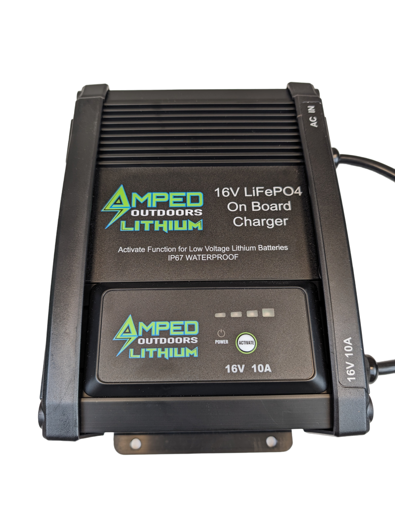 Load image into Gallery viewer, 16V 50Ah LiFePO4 Battery - Bluetooth - IP67 Waterproof - On board Charger Included!
