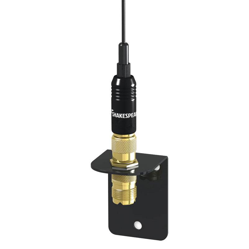 Load image into Gallery viewer, Shakespeare VHF 15in 5216 SS Black Whip Antenna - Bracket Included [5216]
