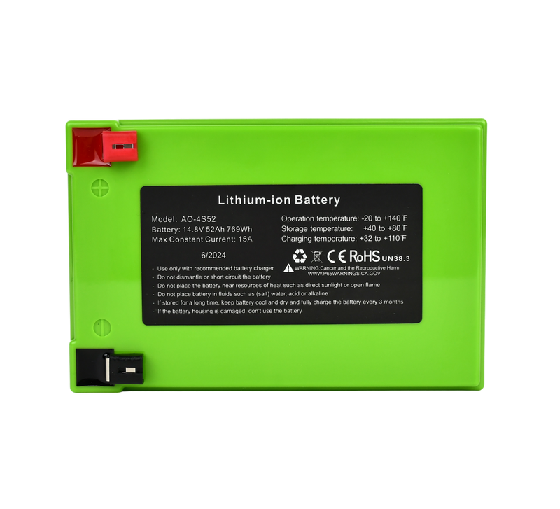 Load image into Gallery viewer, 52Ah Lithium Battery (14.8V NMC) with Charger
