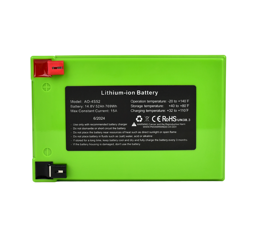 52Ah Lithium Battery (14.8V NMC) with Charger