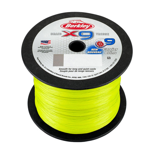 Berkley x9 Flame Green Braid - 40lb - 2188 yds - X9BBK40-GG [1486876]