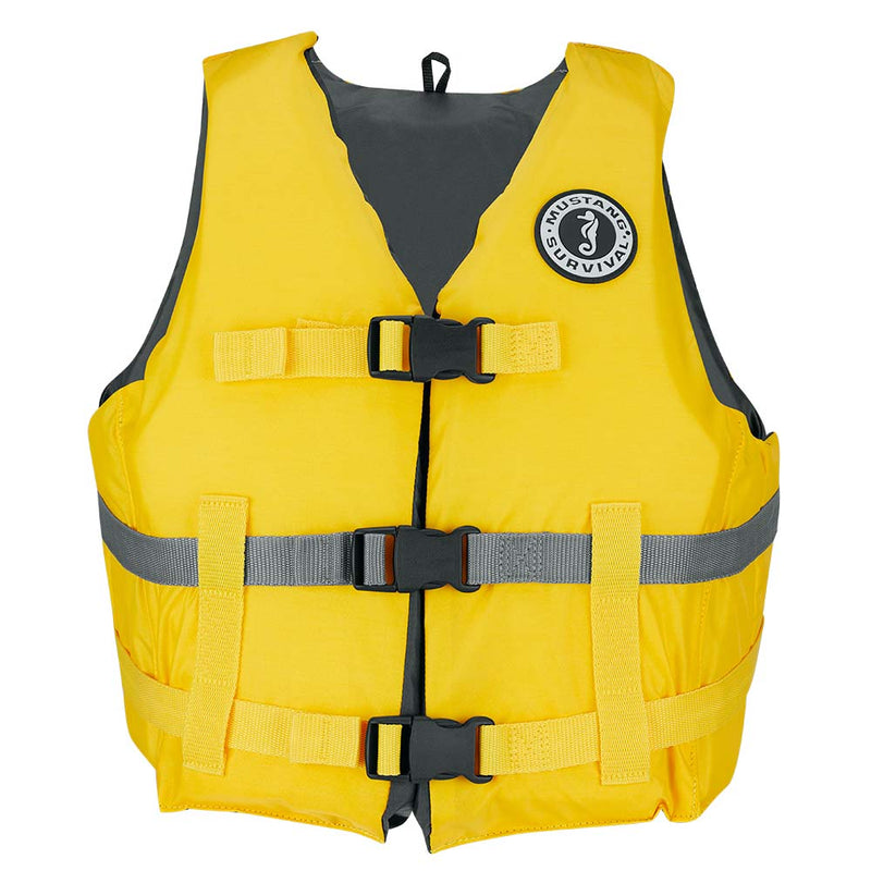 Load image into Gallery viewer, Mustang Livery Foam Vest - Yellow - XL/XXL [MV701DMS-25-XL/XXL-216]
