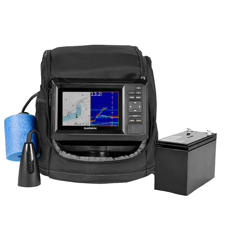 Load image into Gallery viewer, Garmin ECHOMAP UHD2 Keyed 5&quot; cv Ice Fishing Bundle w/ECHOMAP UHD2 53cv  Dual Beam-IF Transducer [010-02590-35]
