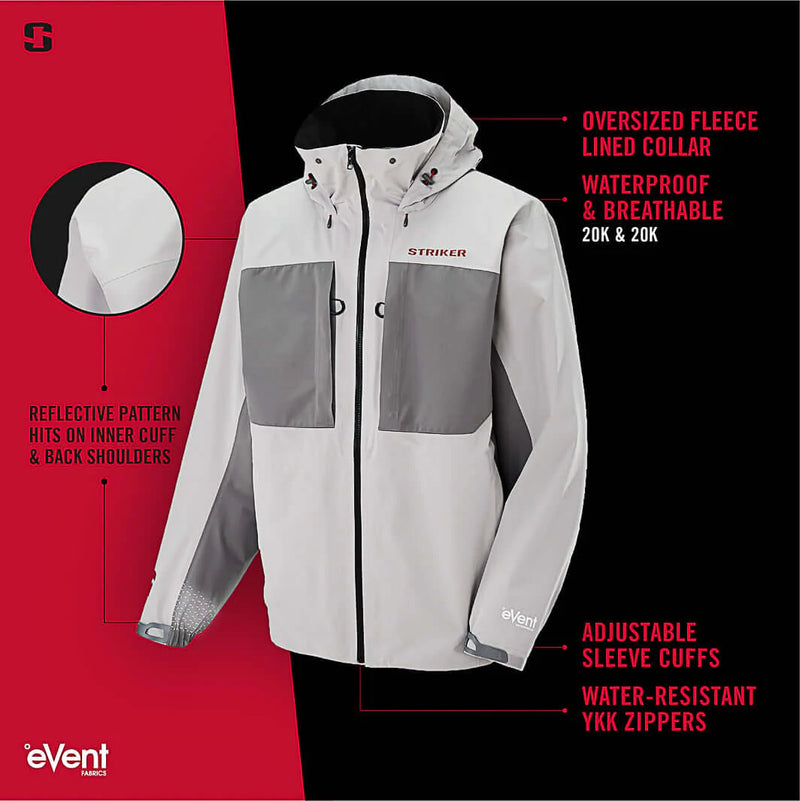 Load image into Gallery viewer, Striker eVolve Rain Jacket Alloy/Carbon
