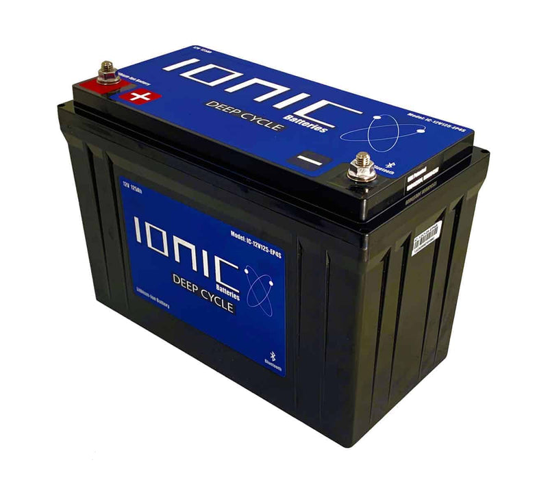 Load image into Gallery viewer, Ionic 12 Volt 125Ah Lithium Deep Cycle Battery
