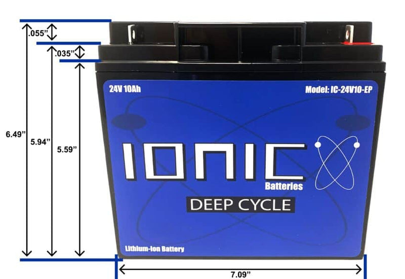 Load image into Gallery viewer, Ionic  24 Volt 10Ah Lithium Battery
