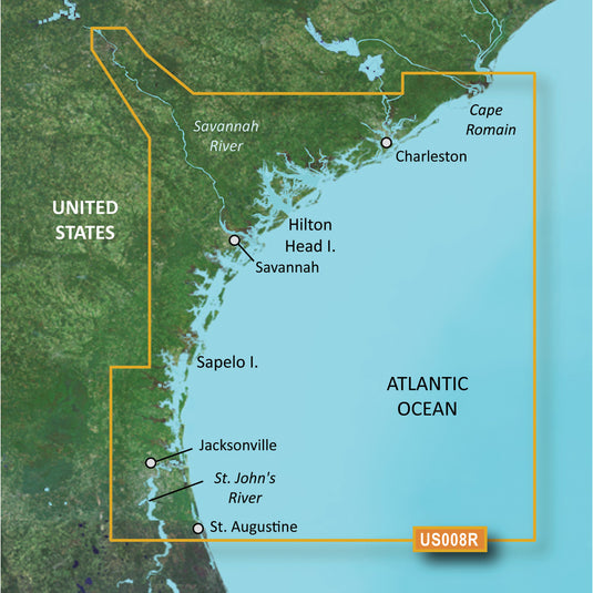 Garmin BlueChart g3 Vision HD - VUS008R - Charleston to Jacksonville - microSD/SD [010-C0709-00]