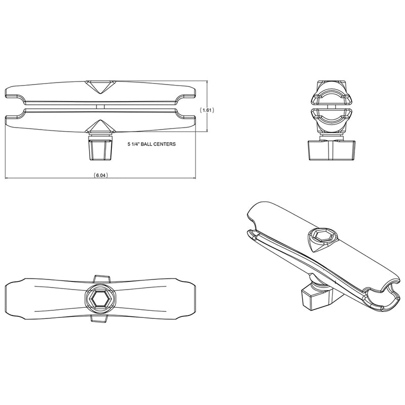 Load image into Gallery viewer, RAM Mount Long Double Socket Arm f/1&quot; Ball Bases [RAM-B-201U-C]
