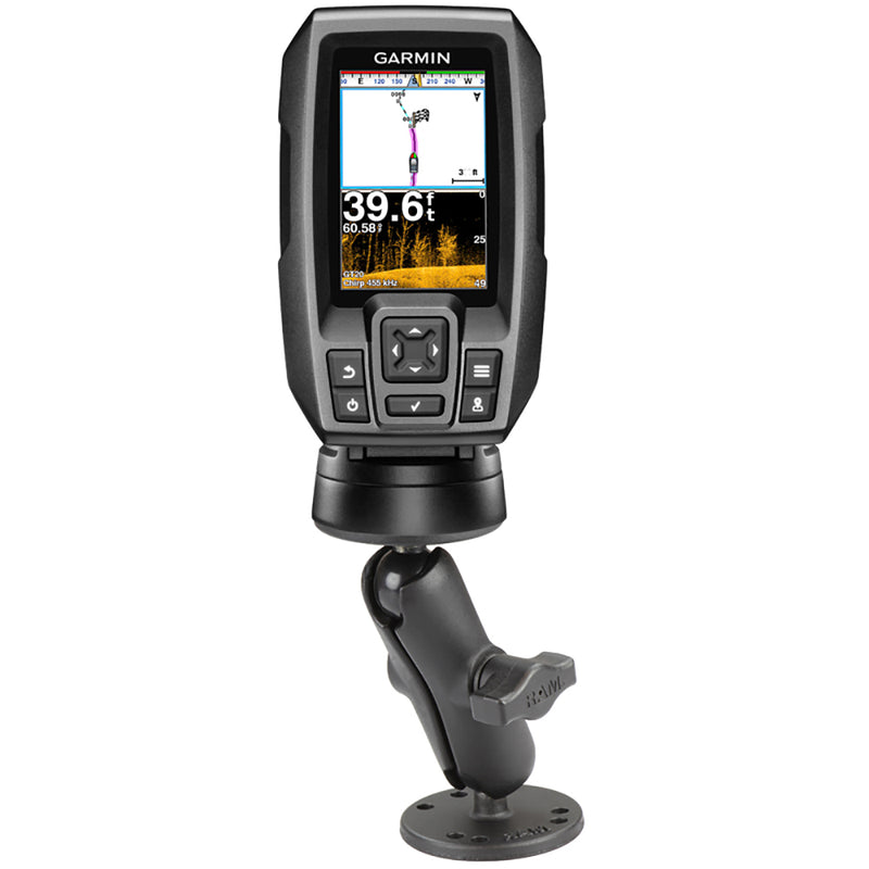 Load image into Gallery viewer, RAM Mount 1&quot; Ball Light Use Surface Mount f/Garmin echo 100, 150, 300c [RAM-B-101-G4]
