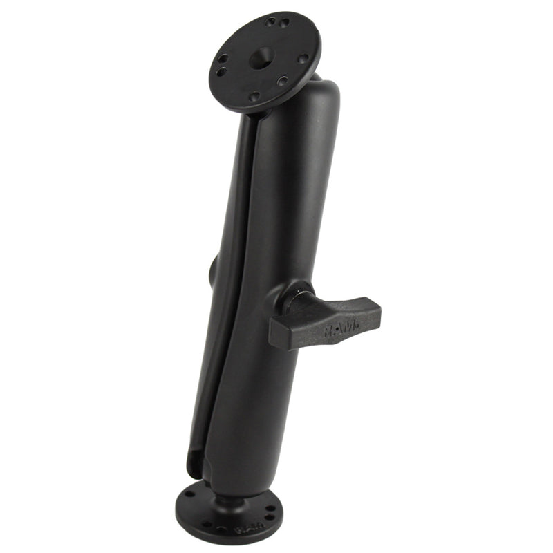Load image into Gallery viewer, RAM Mount Ball Mount w/Long Double Socket Arm &amp; 2-2.5&quot; Round Bases w/AMPs Pattern [RAM-101U-D]
