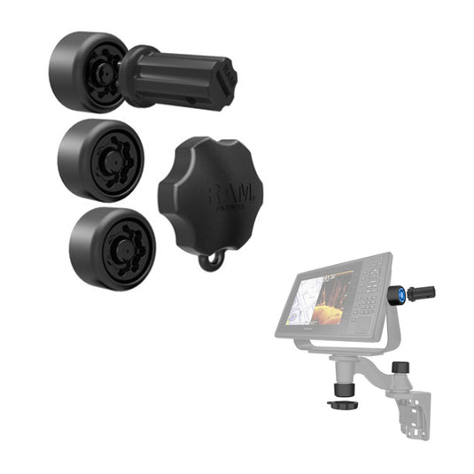 RAM Mount RAM Pin-Lock Security Kit f/Single Swing Arms  Gimbal Brackets [RAP-S-KNOBG-109U]