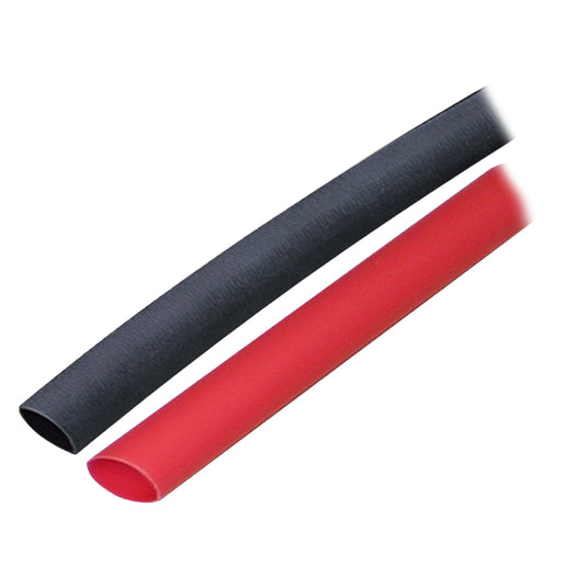 Ancor Adhesive Lined Heat Shrink Tubing (ALT) - 3/8" x 3" - 2-Pack - Black/Red [304602]