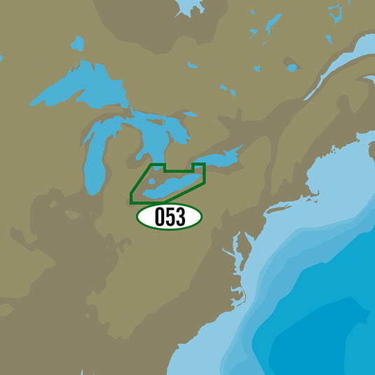 C-MAP MAX NA-M053/SD - Lake Erie & Lake St. Clair Bathymetric SD Format [NA-M053/SD]