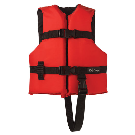 Onyx Nylon General Purpose Life Jacket - Child 30-50lbs - Red [103000-100-001-12]