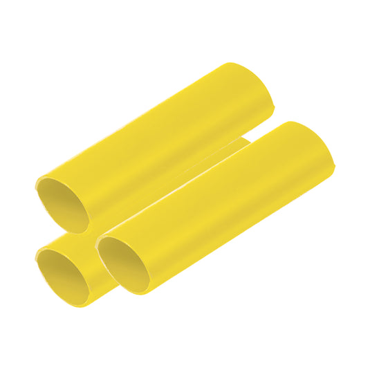 Ancor Battery Cable Adhesive Lined Heavy Wall Battery Cable Tubing (BCT) - 3/4" x 3" - Yellow - 3 Pieces [326903]