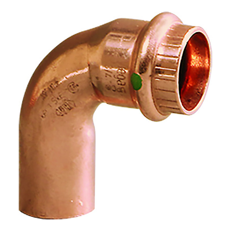 Load image into Gallery viewer, Viega ProPress 1-1/4&quot; - 90 Copper Elbow - Street/Press Connection - Smart Connect Technology [77062]
