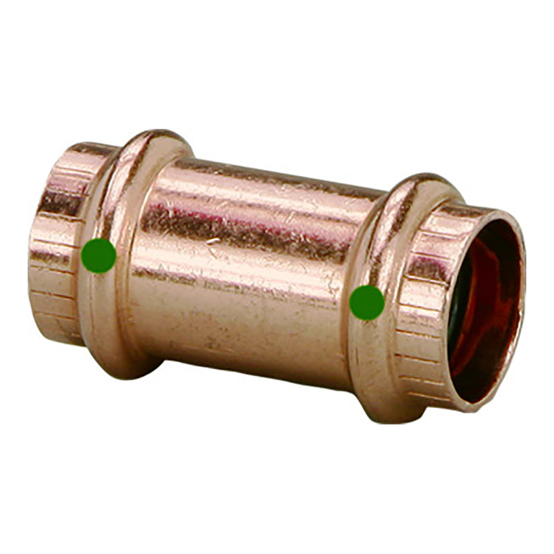 Load image into Gallery viewer, Viega ProPress 3/4&quot; Copper Coupling w/o Stop - Double Press Connection - Smart Connect Technology [78177]
