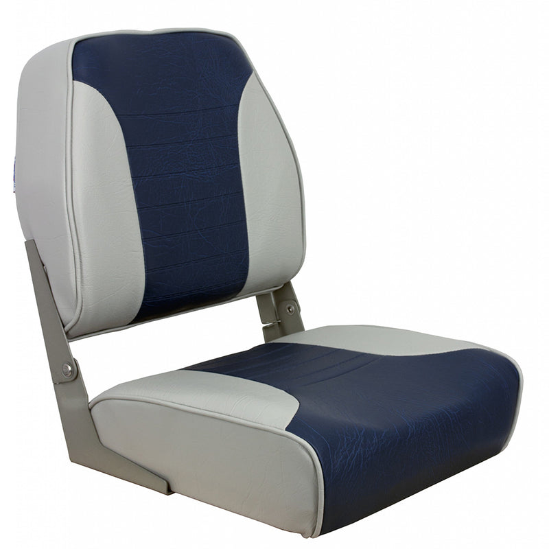 Load image into Gallery viewer, Springfield Economy Multi-Color Folding Seat - Grey/Blue [1040651]
