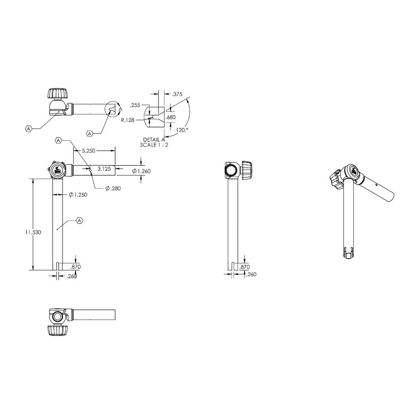 Load image into Gallery viewer, TACO ShadeFin Adjustable Rod Holder Mount [T10-3000-6]
