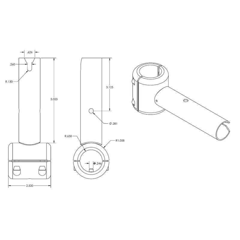 Load image into Gallery viewer, TACO ShadeFin Fixed Clamp-On Mount [T10-3000-11]
