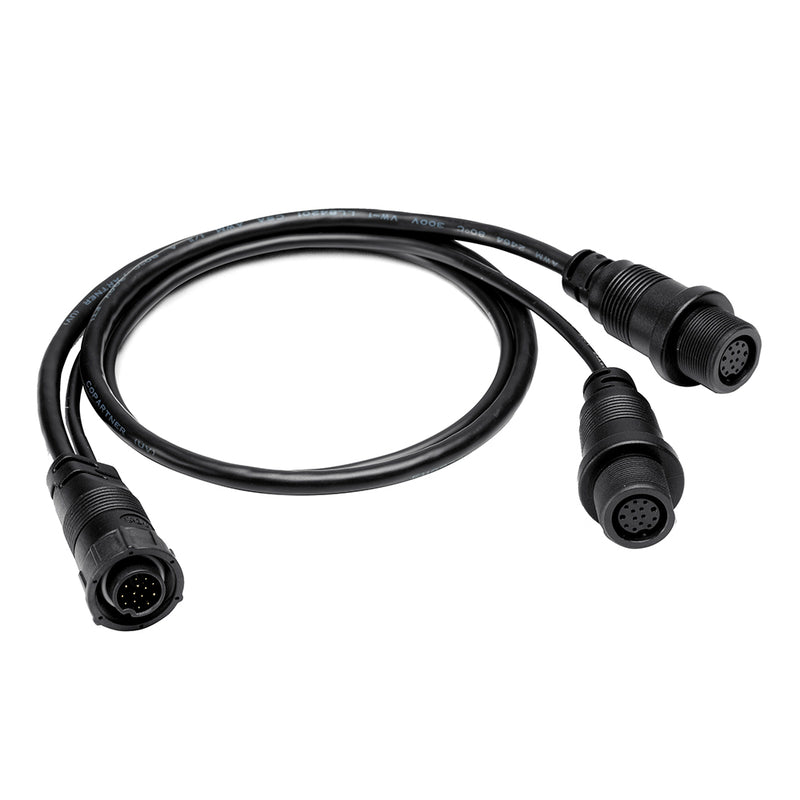 Load image into Gallery viewer, Humminbird 14 M SILR Y - SOLIX/APEX Side Imaging Left-Right Splitter Cable [720112-1]
