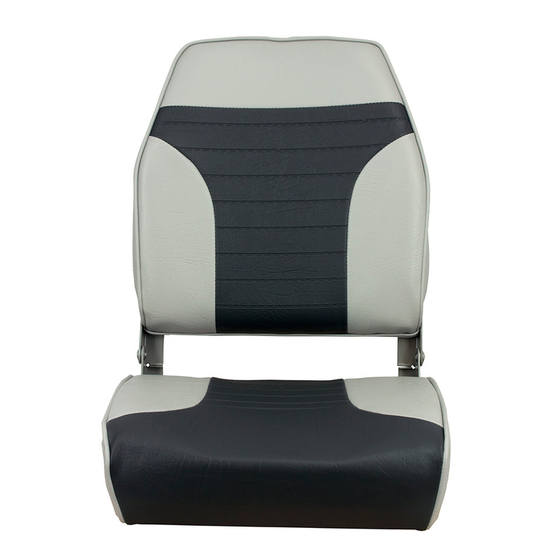 Load image into Gallery viewer, Springfield High Back Multi-Color Folding Seat - Grey/Charcoal [1040663]
