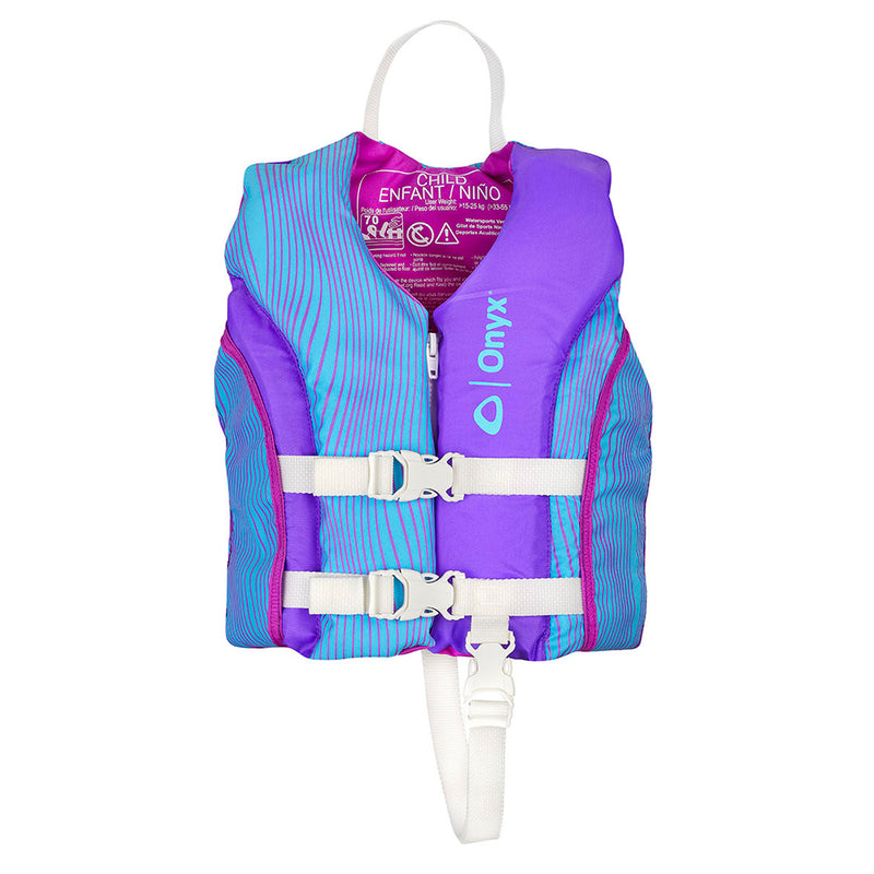 Load image into Gallery viewer, Onyx Shoal All Adventure Child Paddle  Water Sports Life Jacket - Purple [121000-600-001-21]
