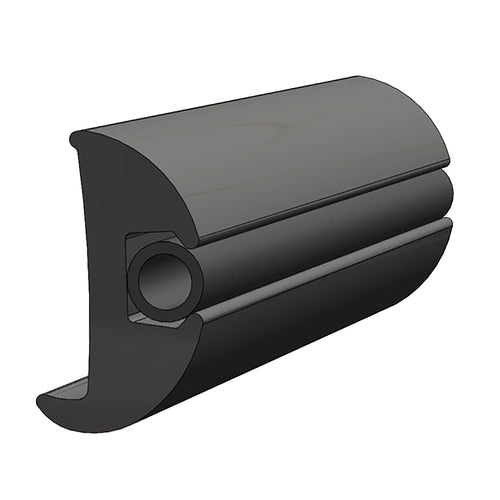 TACO Flexible Vinyl Black Rub Rail 1-1/16