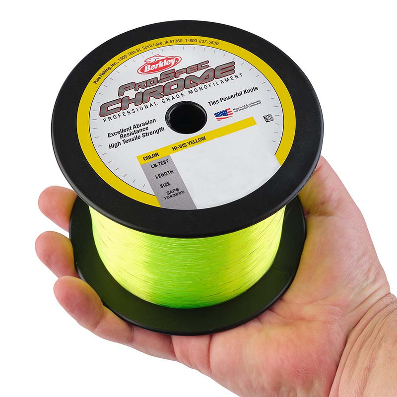 Load image into Gallery viewer, Berkley ProSpec Chrome Hi-Vis Yellow Monofilament - 130 lb - 2000 yds - PSC5B130-HVY [1543435]
