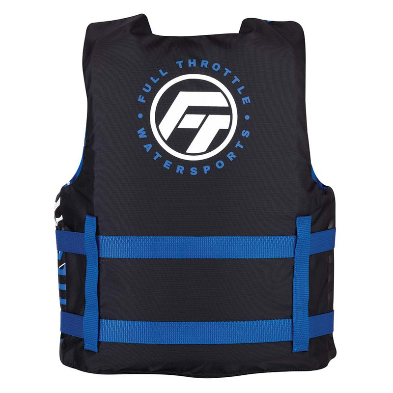 Load image into Gallery viewer, Full Throttle Youth Nylon Life Jacket - Blue/Black [112200-500-002-22]
