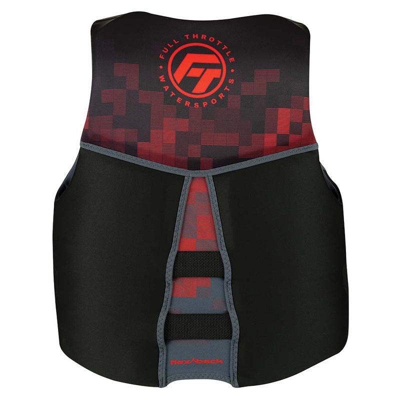 Load image into Gallery viewer, Full Throttle Mens Rapid-Dry Flex-Back Life Jacket - XL - Black/Red [142500-100-050-22]
