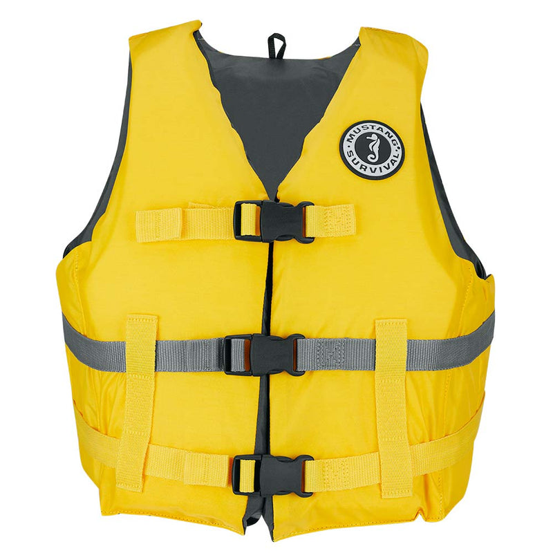 Load image into Gallery viewer, Mustang Livery Foam Vest - Yellow - Medium/Large [MV701DMS-25-M/L-216]

