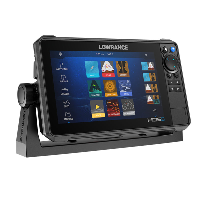 Load image into Gallery viewer, Lowrance HDS PRO 9 - w/ Preloaded C-MAP DISCOVER OnBoard  Active Imaging HD Transducer [000-15981-001]
