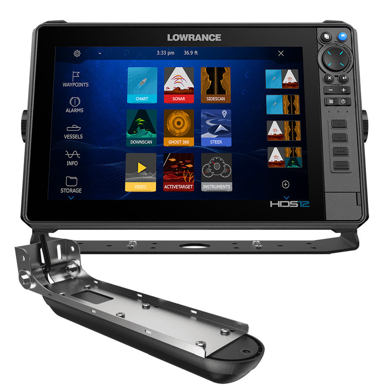 Load image into Gallery viewer, Lowrance HDS PRO 12 - w/ Preloaded C-MAP DISCOVER OnBoard  Active Imaging HD Transducer [000-15987-001]
