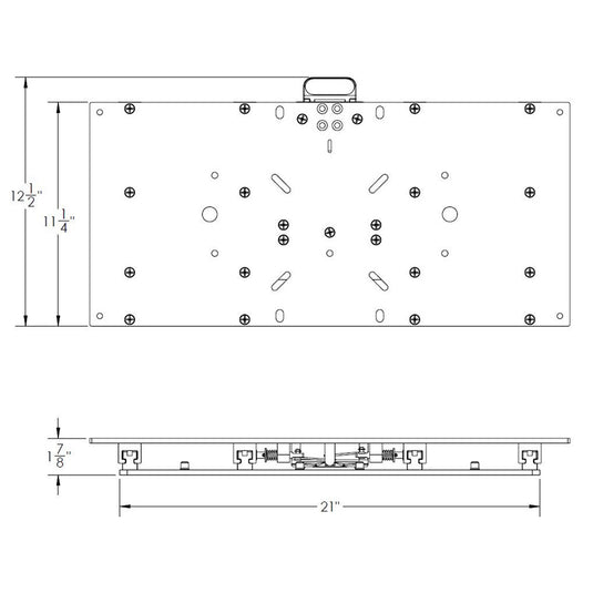 TACO 11-1/8" x 24" Manual Seat Slide [M20-2411]