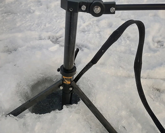 Brew City CT360 Live Imaging Sonar Ice Fishing Tripod with Tilt Handle